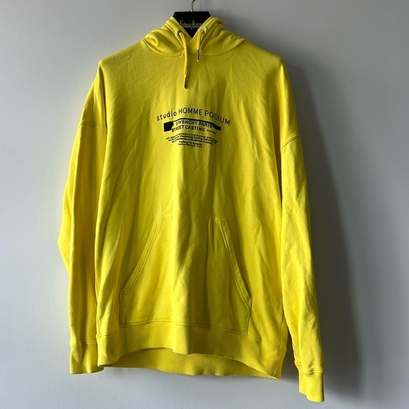 Givenchy Studio Homme Oversized Hoodie Yellow - Picture 1 of 9